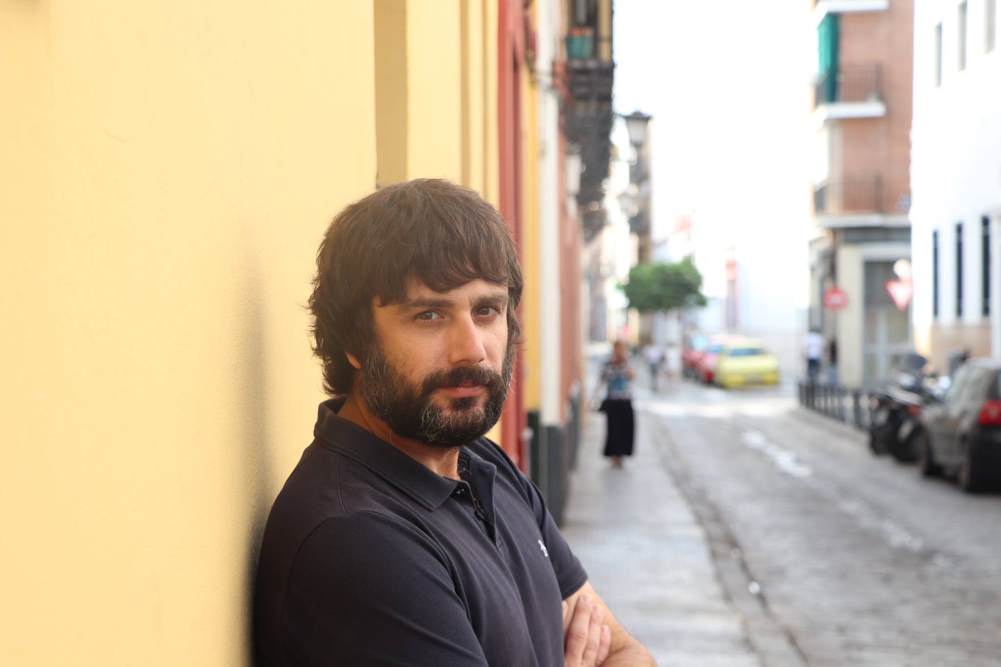 Daniel Bernabé en Sevilla después de la entrevista con lavozdelsur.es. FOTO: R.S. 