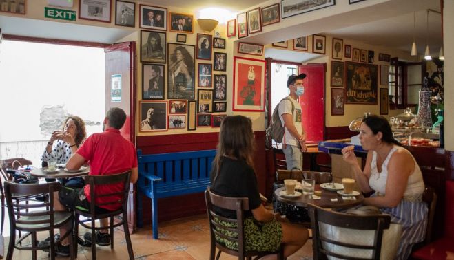 El emblemático Café Levante de Cadiz.