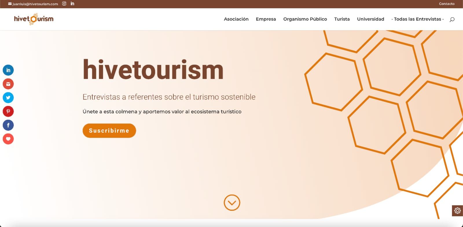 Portal web de turismo sostenible.