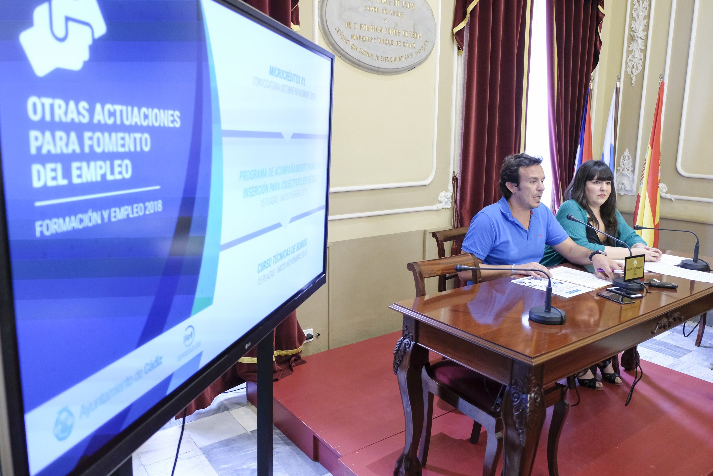 González y Jiménez, en rueda de prensa.