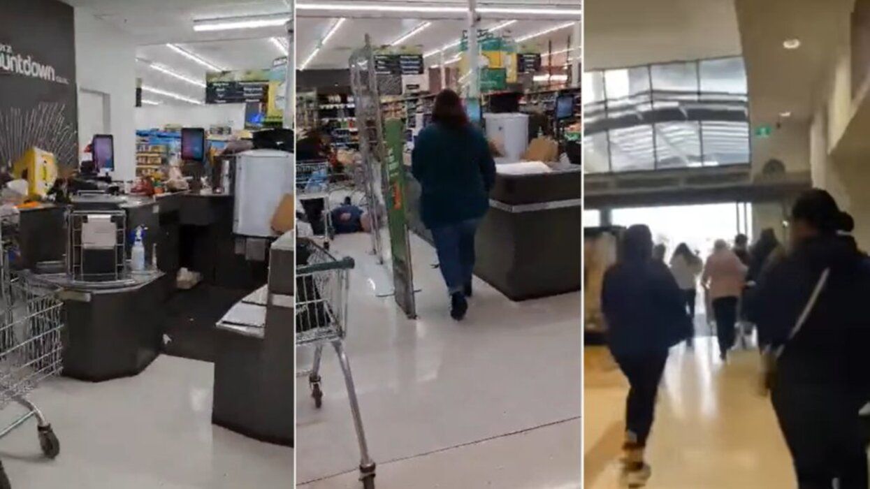 Imágenes del atentado terrorista en un supermercado de Nueva Zelanda.