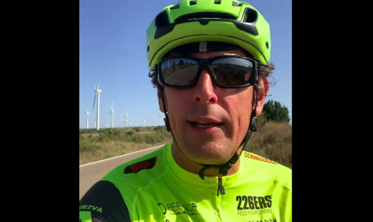 José María Blas, ciclista que ha denunciado que estuvo a punto de ser arrollado.