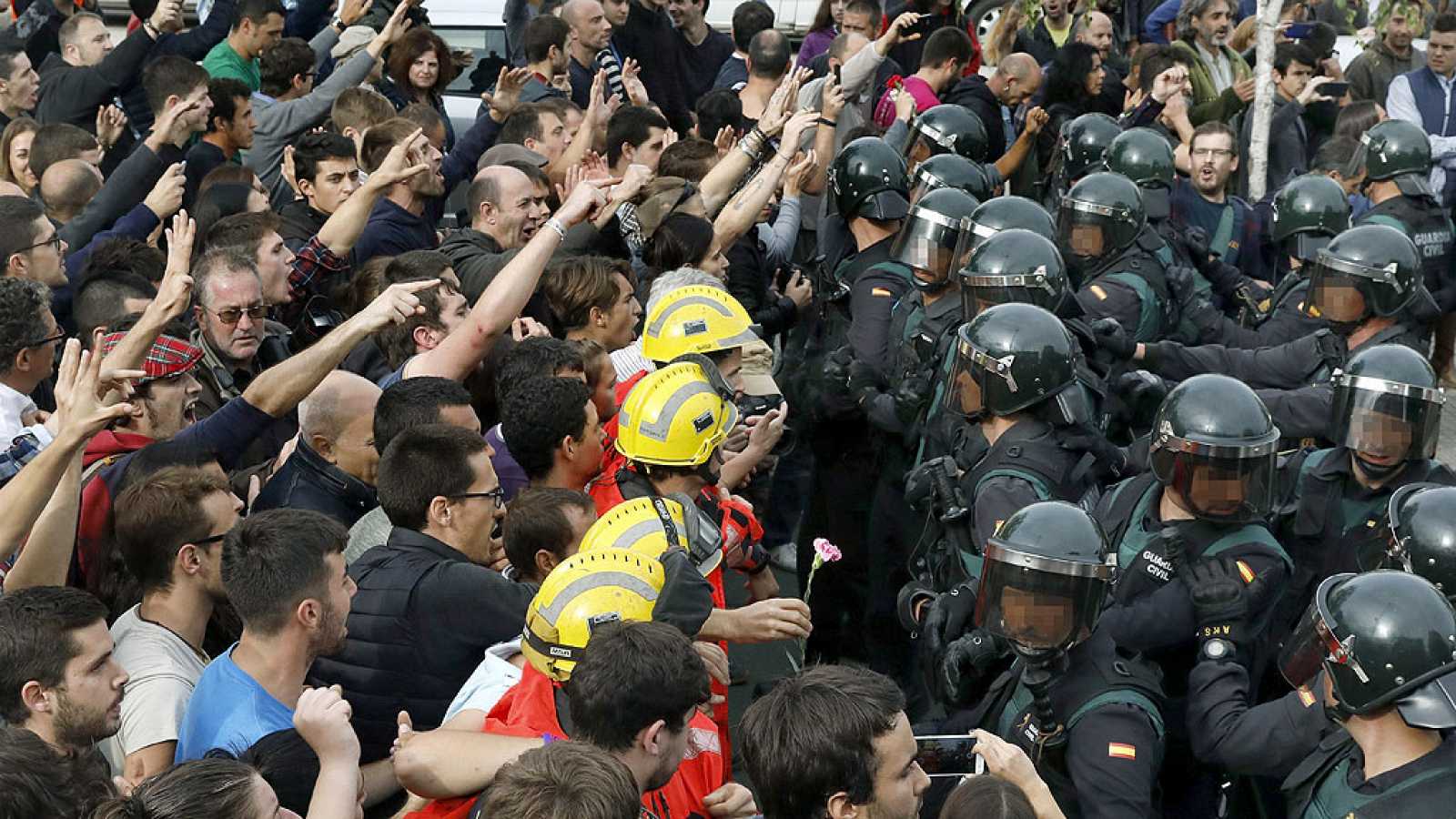 Una imagen del pasado 1-O vivido en Barcelona. FOTO: RTVE.ES.