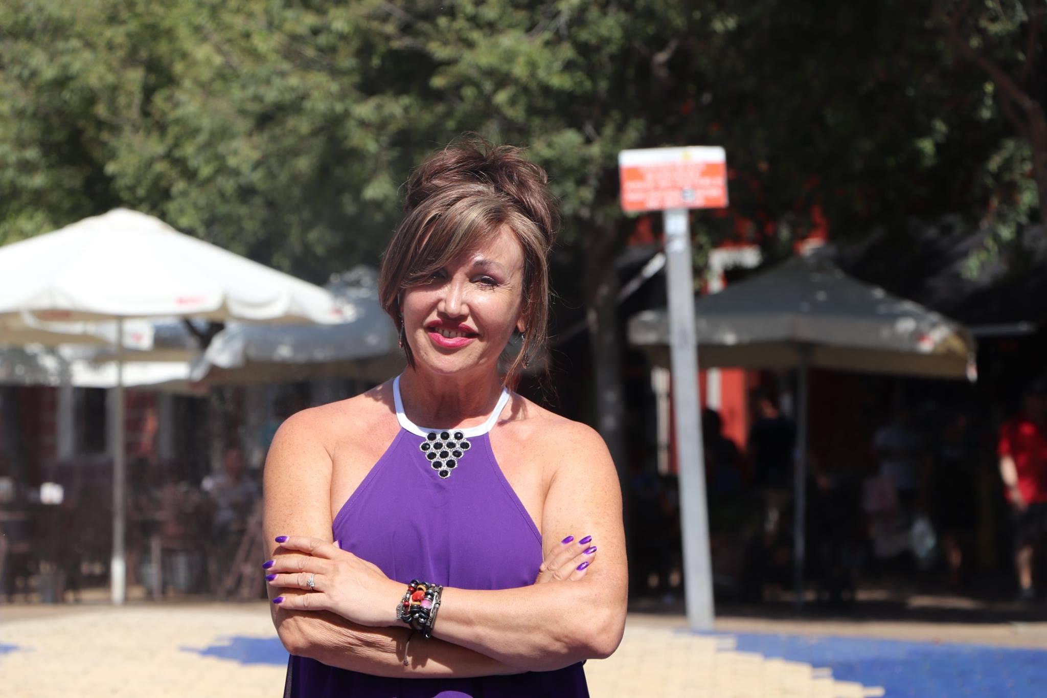 Mar Cambrollé en la Alameda de Hércules de  Sevilla. FOTO: R.S. 