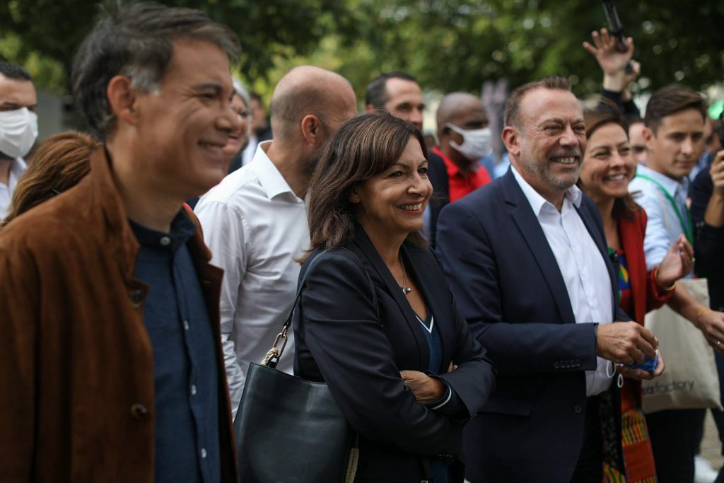 Anne Hidalgo, alcaldesa de París, en un acto reciente del Partido Socialista Francés