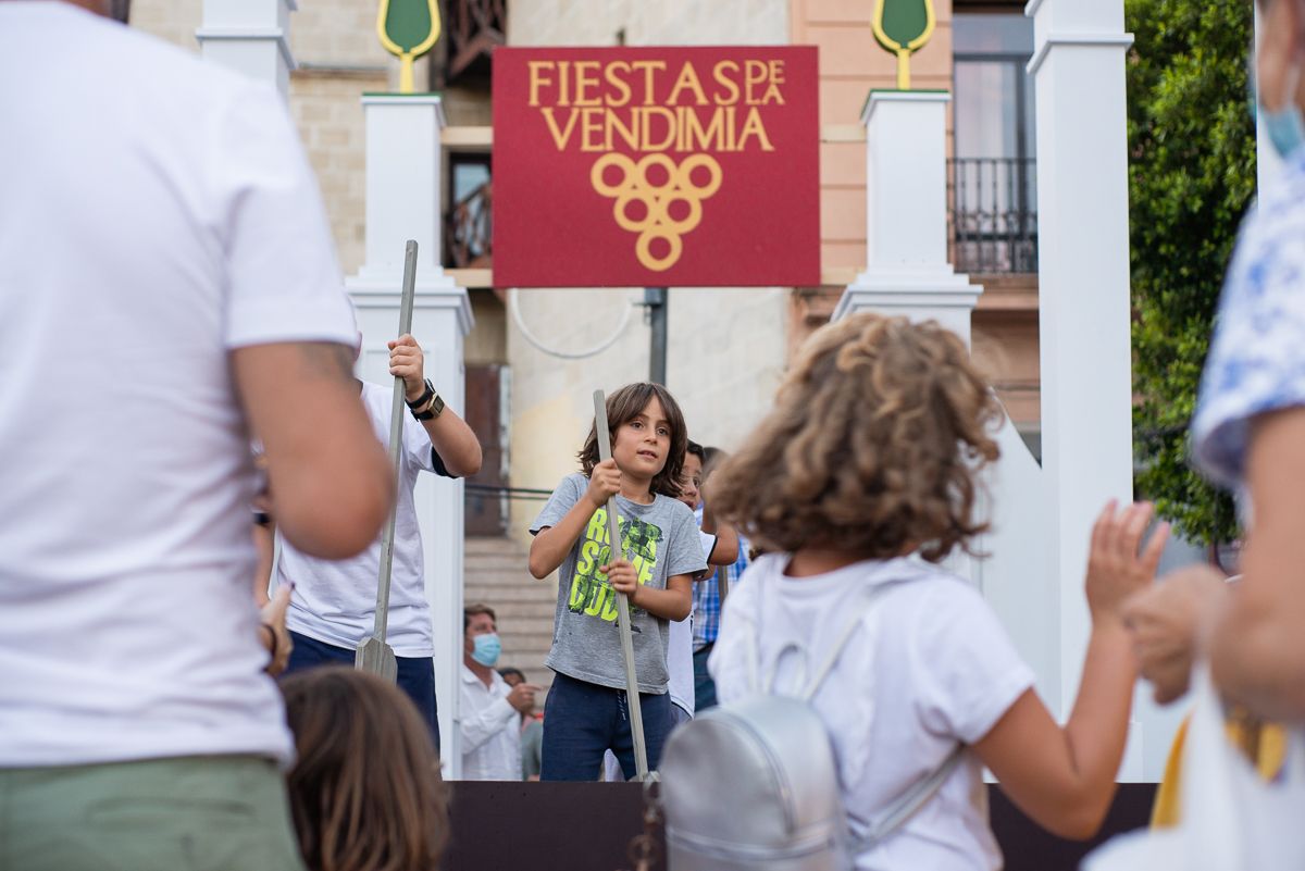 Pisa de la Uva infantil, en la edición de las Fiestas de la Vendimia del pasado año, en Jerez.