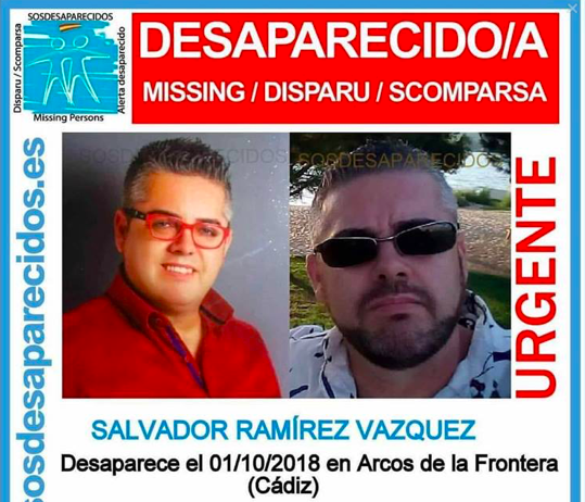 El vecino arcense desaparecido, Salvador Ramírez.