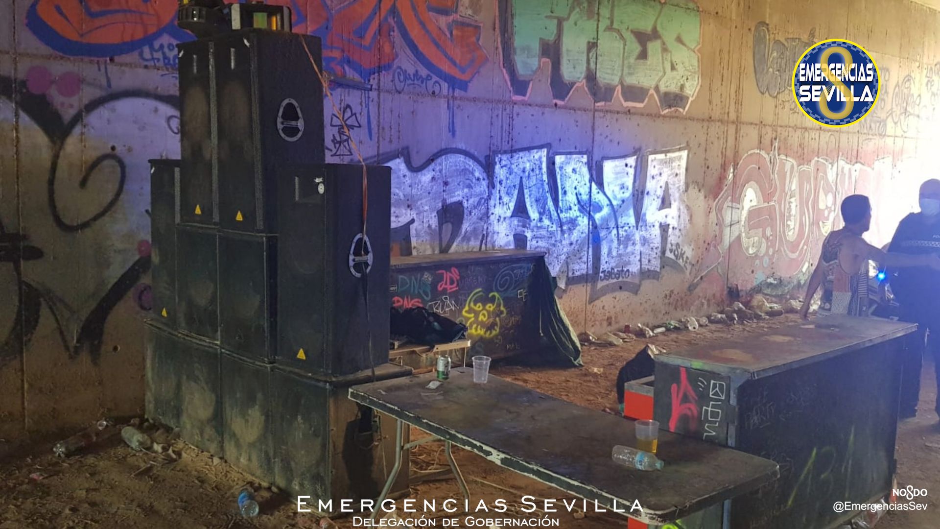 Una rave en Sevilla en una imagen de archivo.