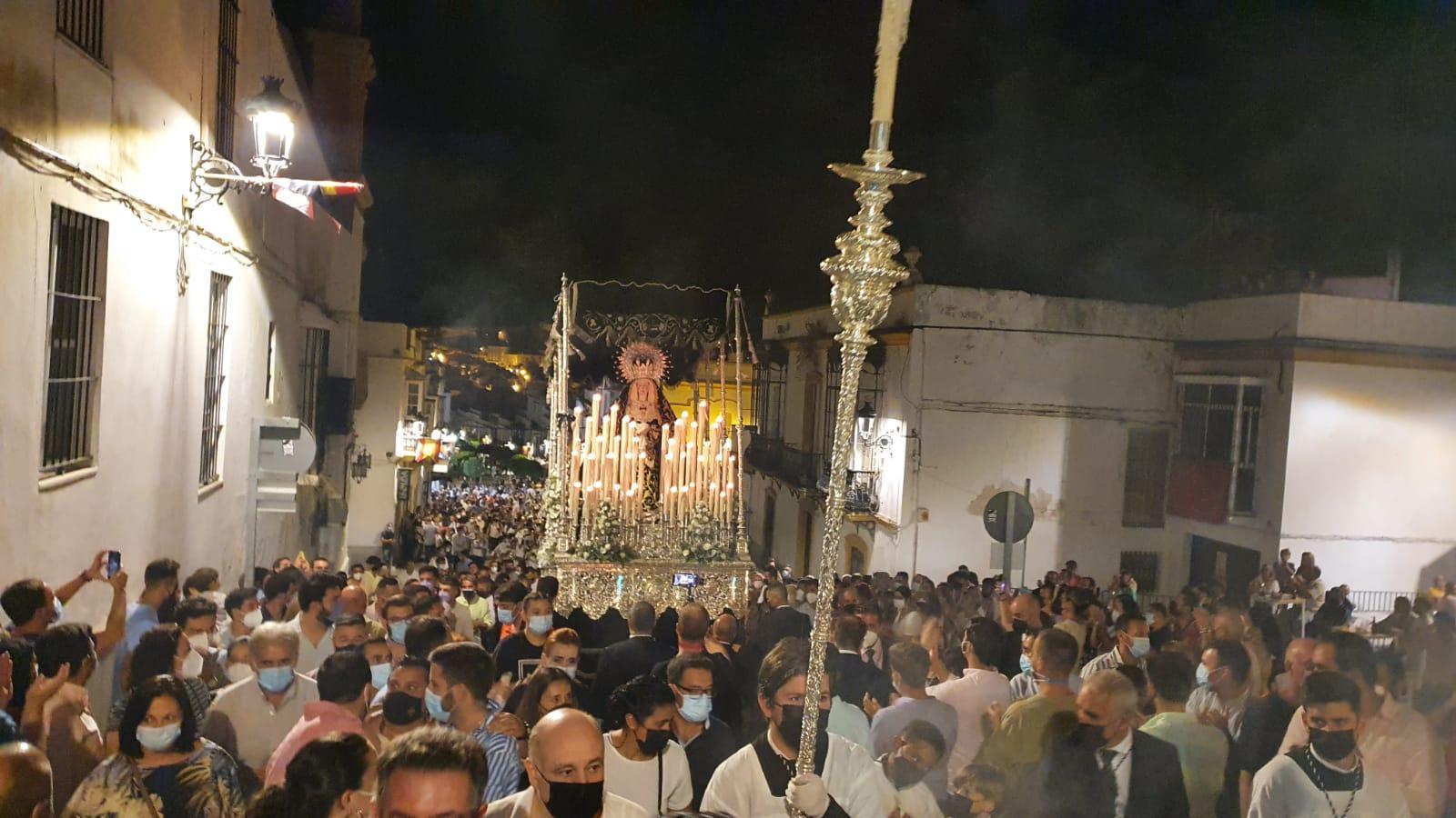 La procesión 'postcovid' de la Soledad esta pasada semana en Arcos de la Frontera