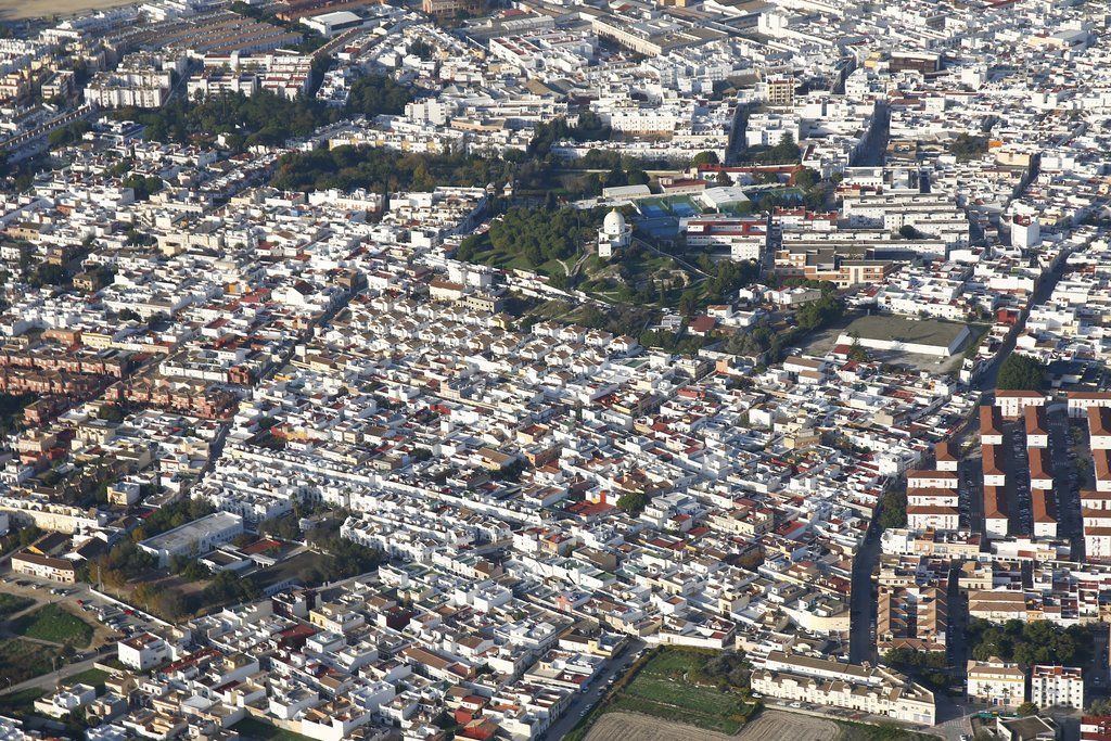 Vista aérea de Chiclana
