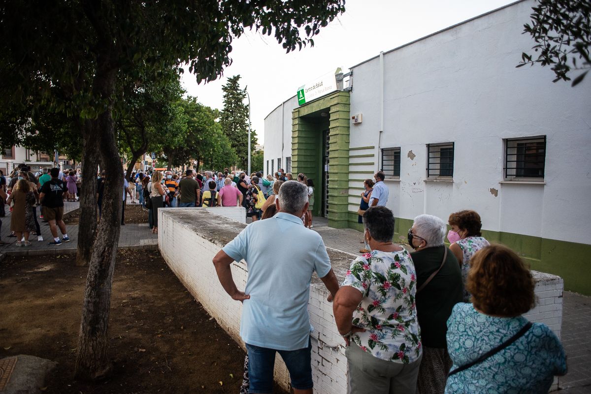 Una concentración en un centro de salud del SAS.