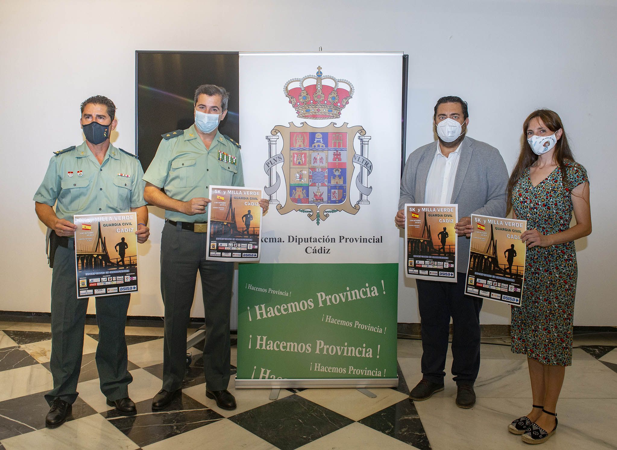 Presentación de la VI Milla Verde organizada por el Cuerpo de la Guardia Civil de Cádiz. 
