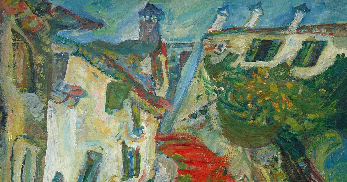 'Escalera roja en Cagnes' (1923) de Chaim Soutine.