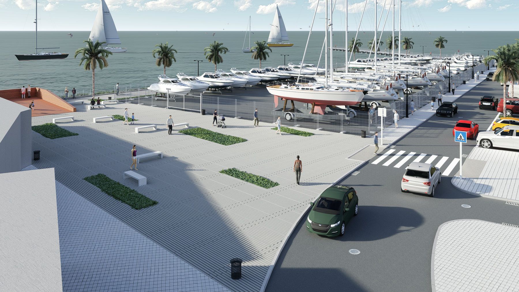 Futuro puerto de Gallineras, en San Fernando.