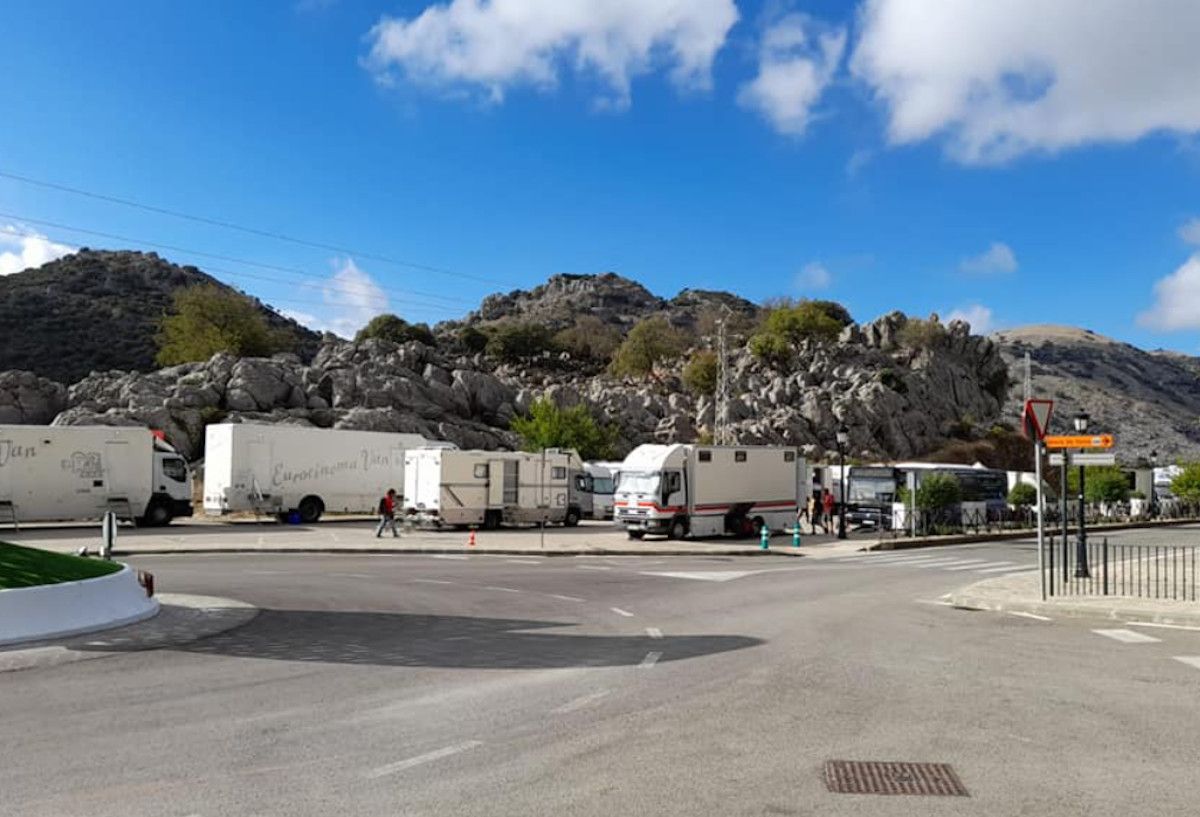 Rodaje en Villaluenga del Rosario.