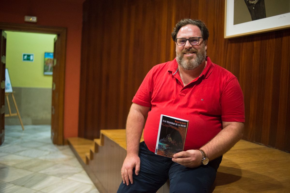 Montiel de Arnáiz, antes de la presentación en la Bonald. FOTO: MANU GARCÍA.