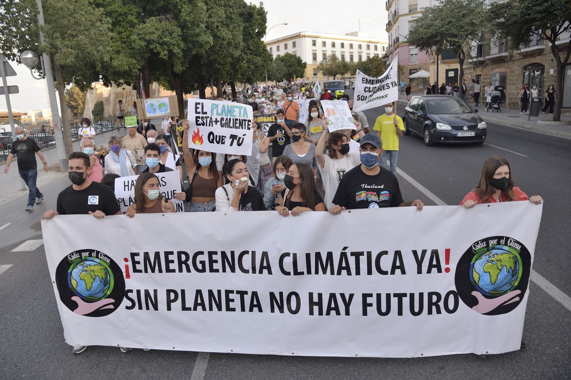 Manifestación Juicio por el clima en Cádiz.