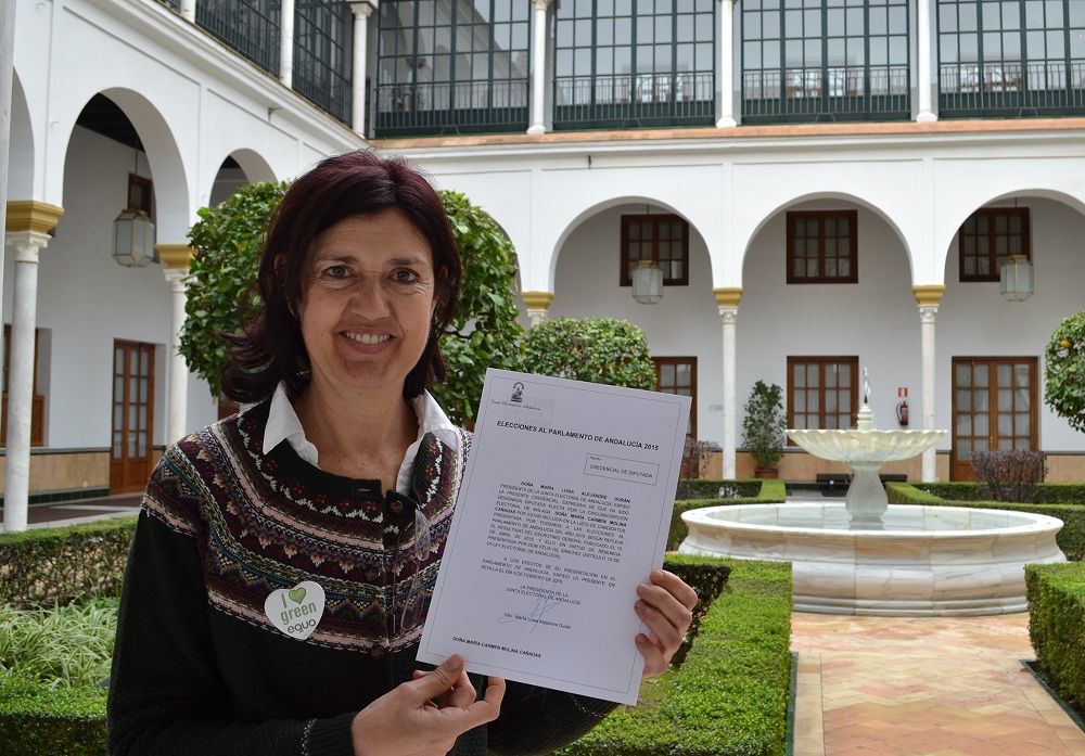 Carmen Molina, candidata a la Presidencia de la Junta de Andalucía, por EQUO Verdes-Iniciativa Andalucía