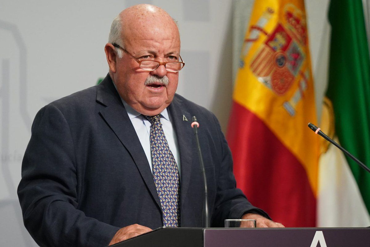 Jesús Aguirre, este martes en rueda de prensa tras el Consejo de Gobierno.