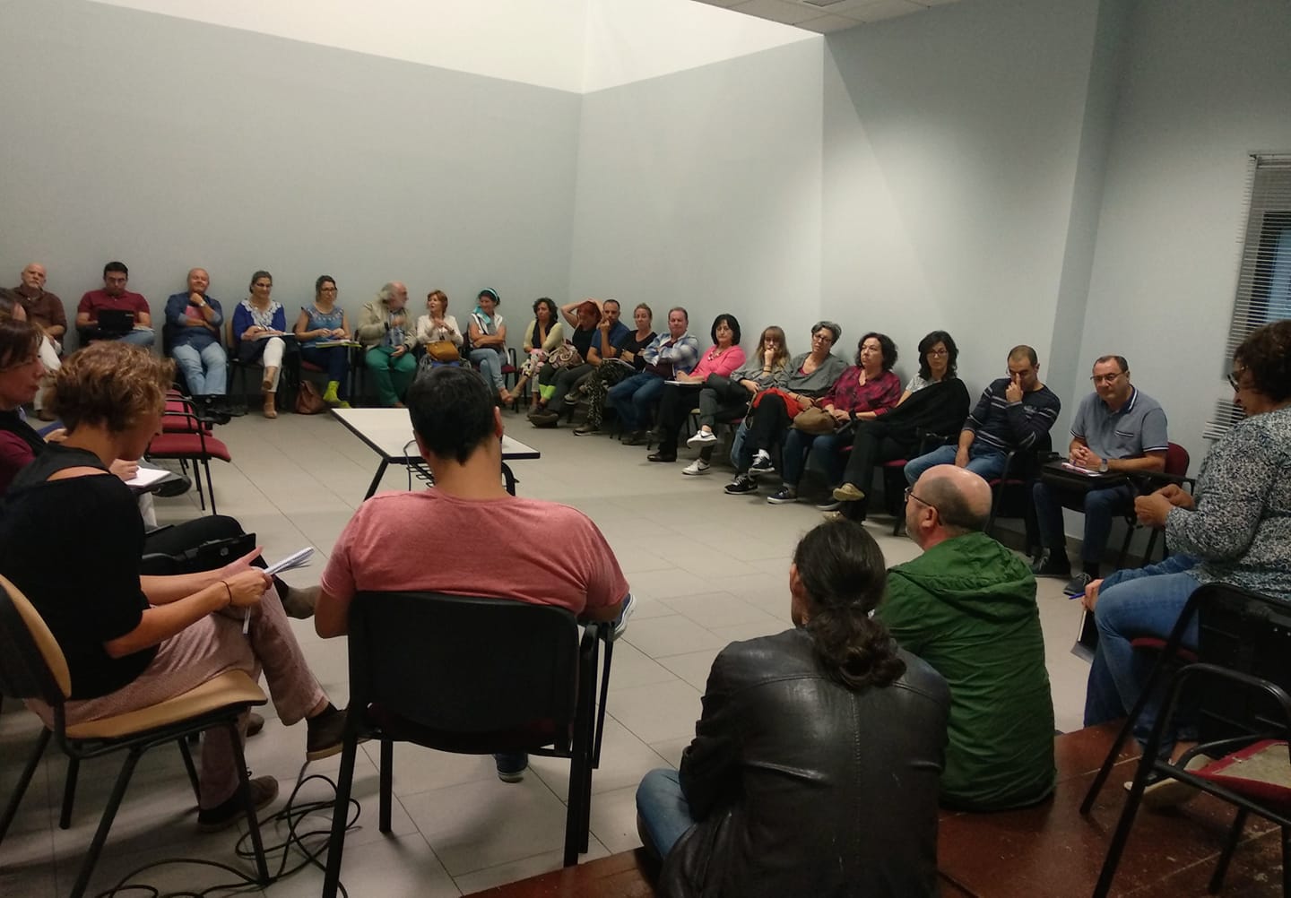 Foto de la asamblea de Ganemos Jerez celebrada este miércoles