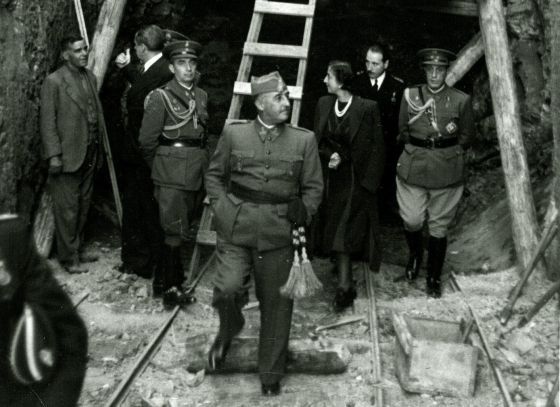 Franco en el Valle de los Caídos, en una imagen de archivo.