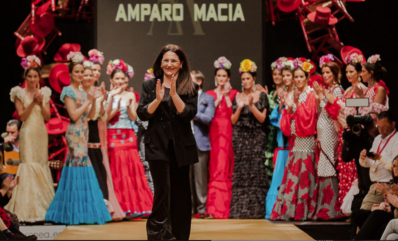 Amparo Maciá, en la Pasarela Flamenca de Jerez.