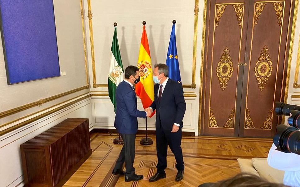 Espadas ve "posible" un "acuerdo histórico" PSOE-PP tras reunirse con Moreno.   PSOE. 