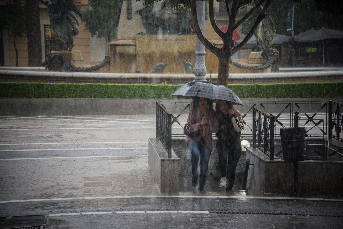 Jornada de lluvias en prácticamente toda Andalucía. FOTO: MANU GARCÍA