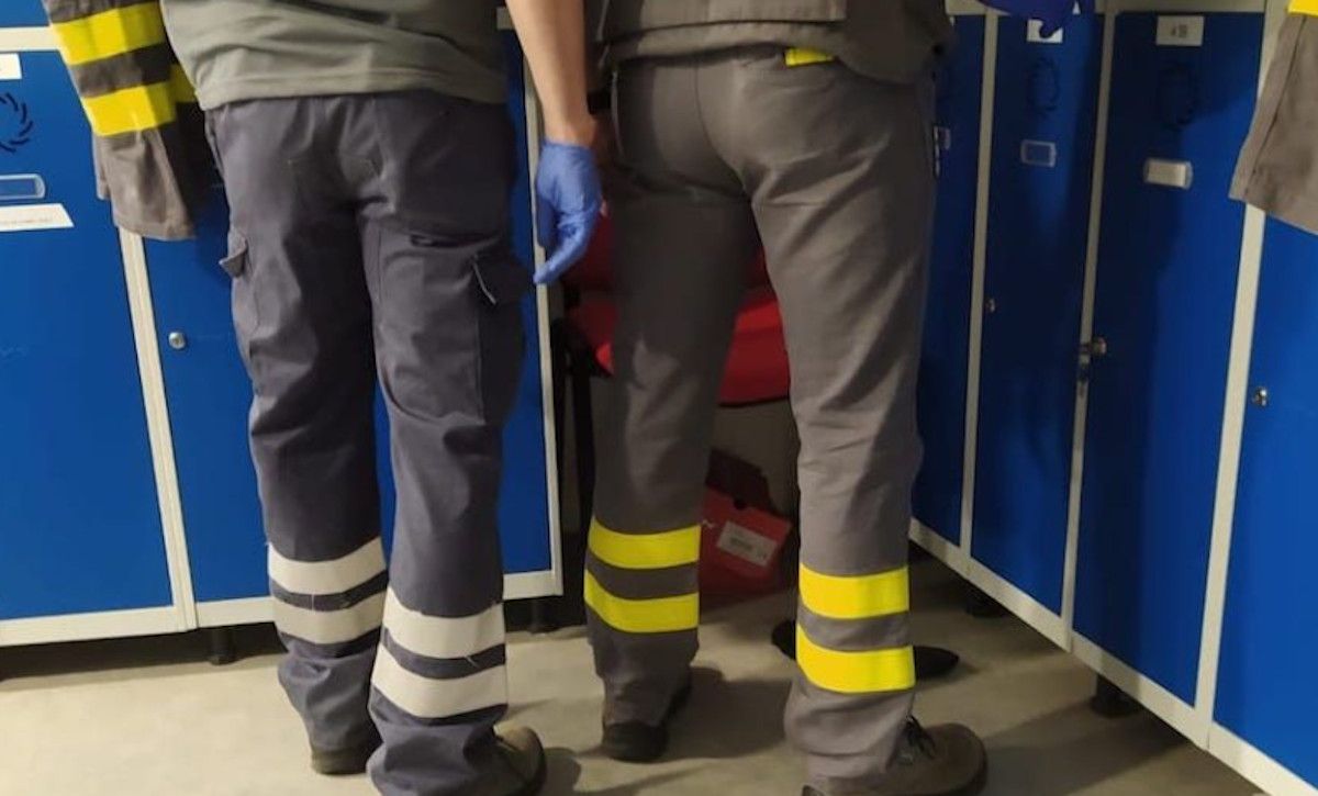 Taquillas en un vestuario en una imagen de archivo.