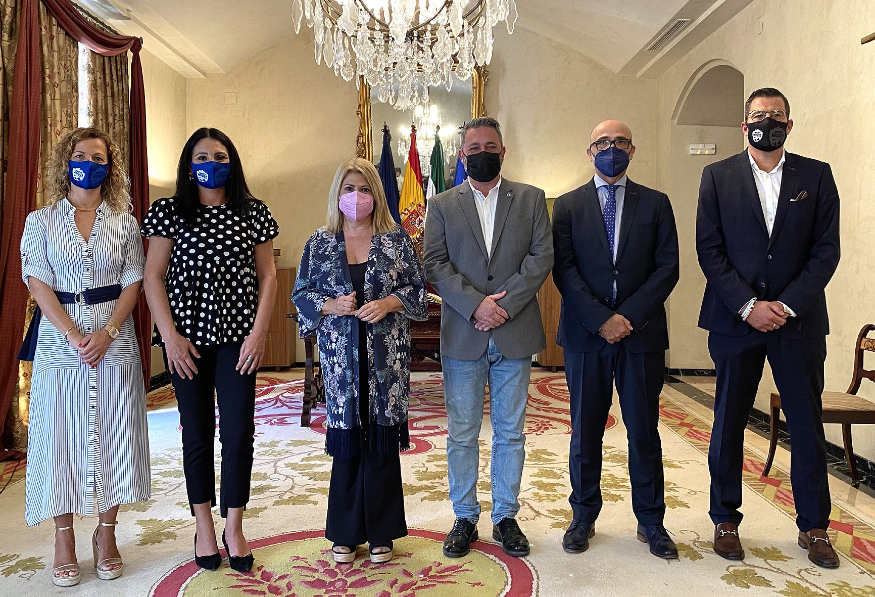 Recepción en el Ayuntamiento de Jerez a los representantes de los Reyes Magos.
