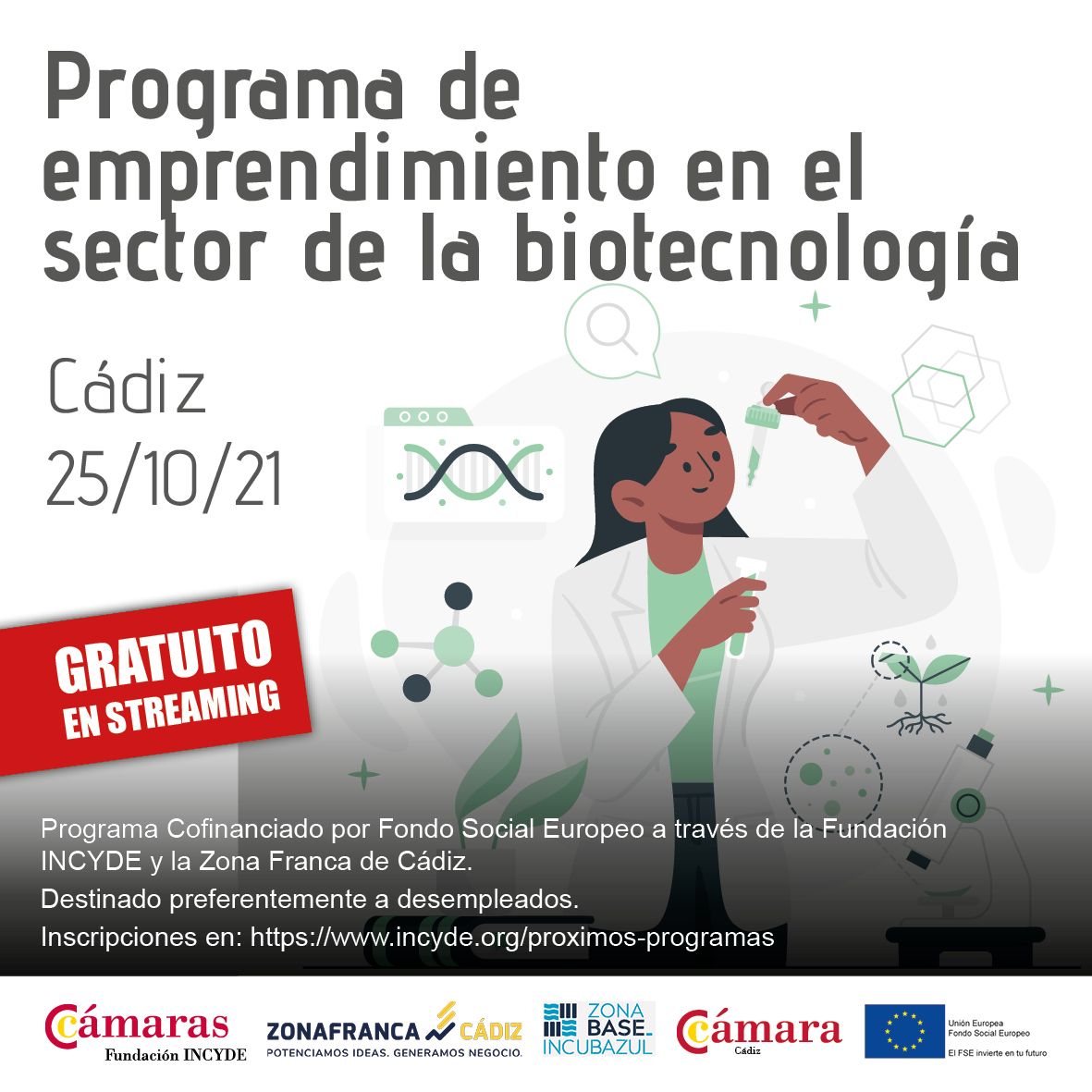 Programa del sector biotecnológico.