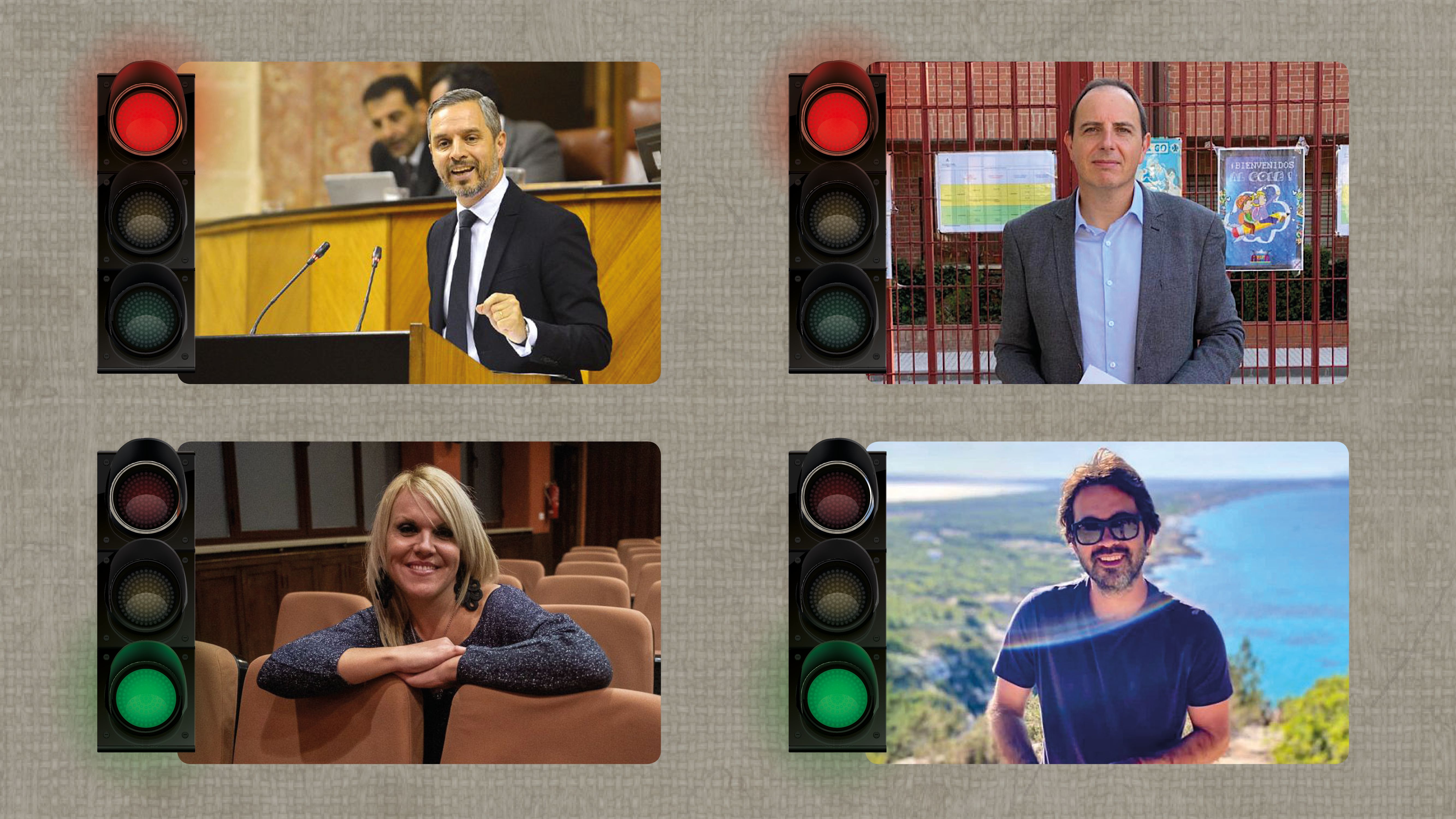 Voces y afonías: Juan Bravo, Francisco Ocaña, Rosario Troncoso y Hugo Fernández.