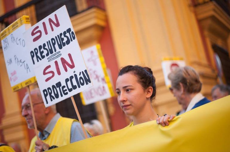 Manifestación contra la violencia de género en Málaga el 16 de mayo de 2018. FOTO: JESÚS MÉRIDA.