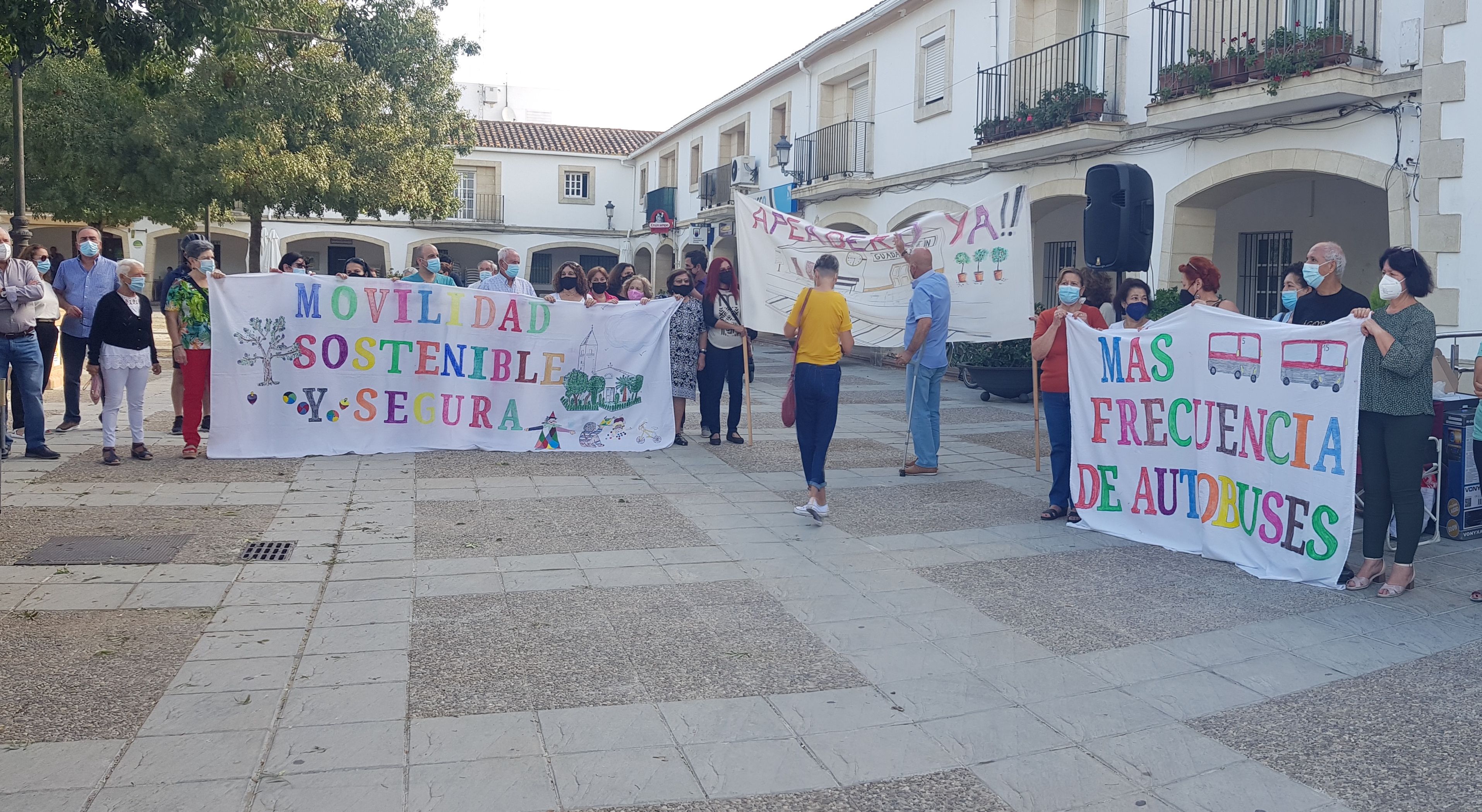 Una movilización pasada celebrada por los vecinos de Guadalcacín para exigir sus reivindicaciones.