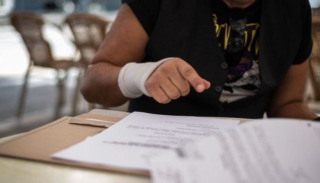 ANTONIO CONDUCTOR DE AMBULANCIA LESION MANO 1