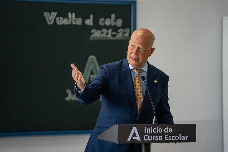 El consejero andaluz de Educación, Javier Imbroda, en una imagen reciente.