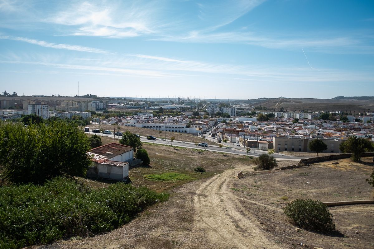 Vista del parque de la Hoyanca en Jerez, en el Distrito Sur.