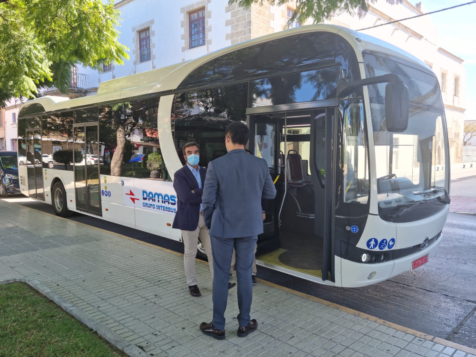 Autobús eléctrico de prueba k9UD de BYD en El Puerto.