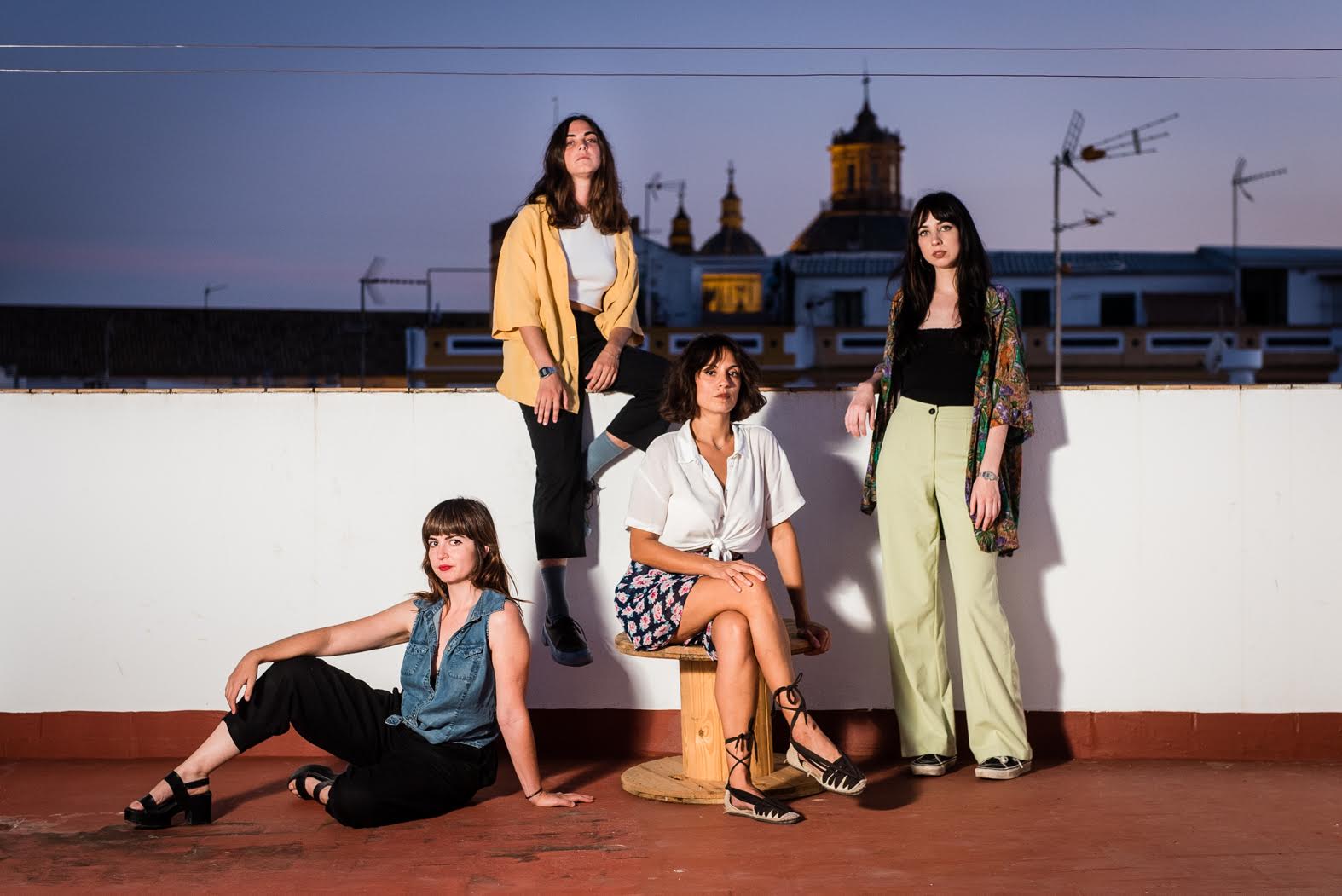 De izquierda a derecha: Pilar Angulo, Carmen Hinojosa, Verónica Morales y Alejandra Amere.