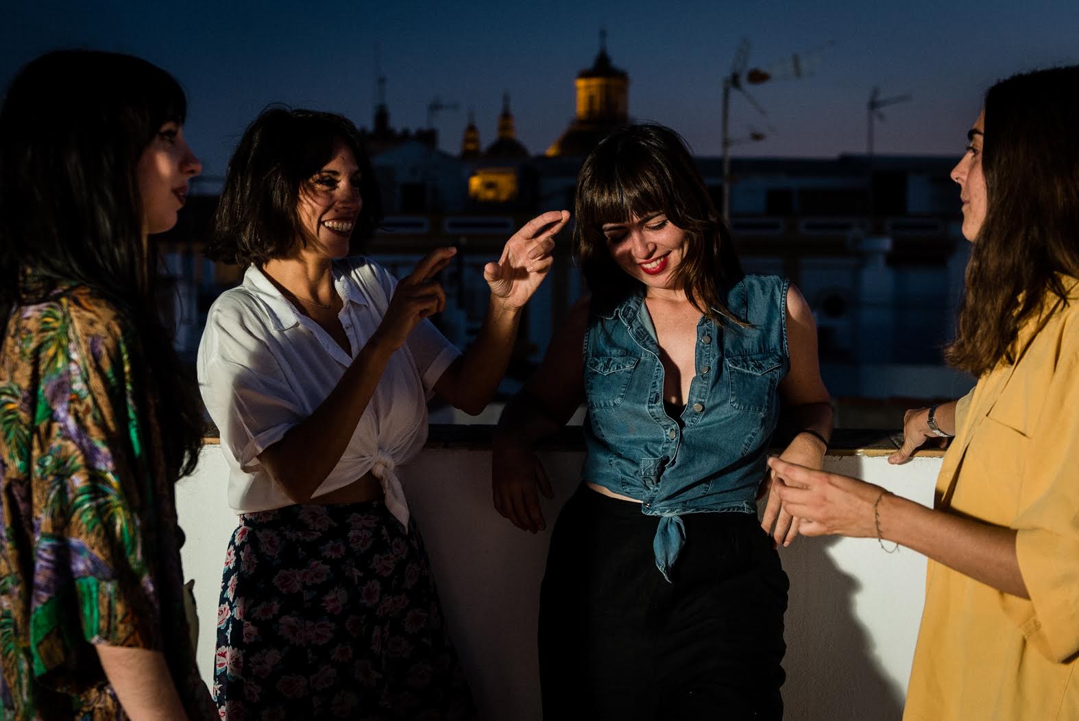 El equipo de La Cura durante la entrevista con lavozdelsur.es