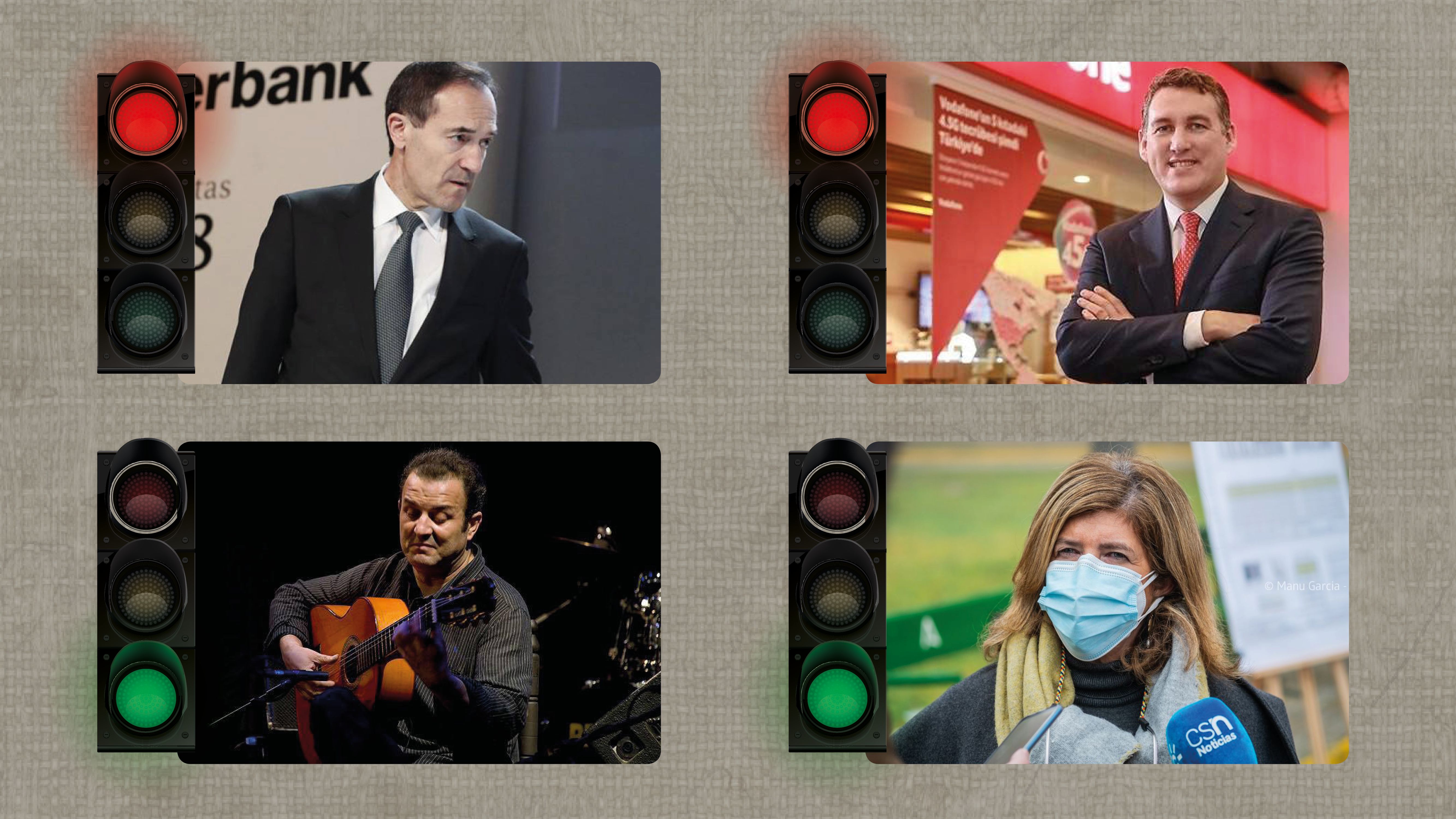 Voces y afonías de la semana en lavozdelsur.es. Arriba: Menéndez y Deegan. Abajo: Núñez y Paredes.