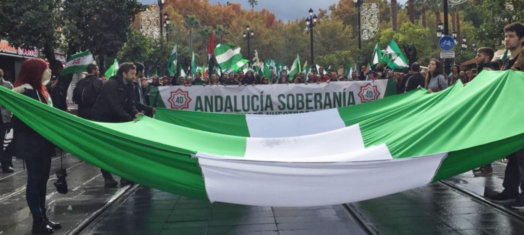 Manifestación por una Andalucía soberana.