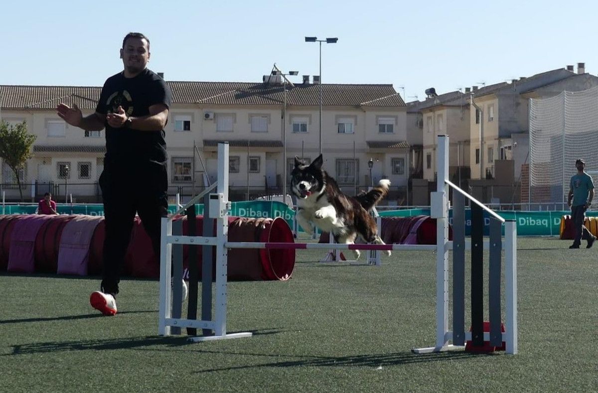 José Manuel Gómez realizando un circuito. 