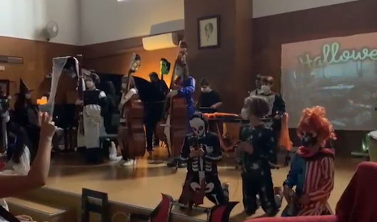 Melodías inquietantes y extrañas sonoridades en el concierto de Halloween del conservatorio de Jerez. Melodías inquietantes y extrañas sonoridades en el concierto de Halloween del conservatorio de Jerez.