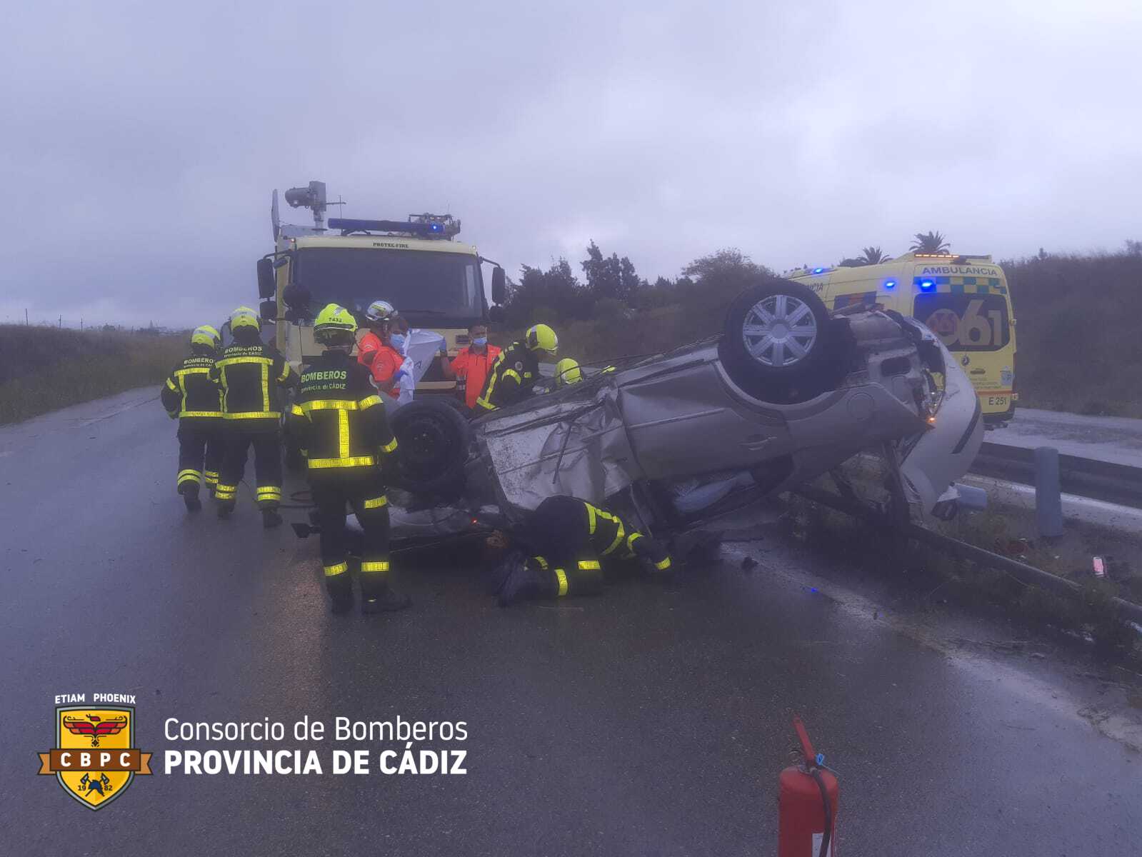 Accidente mortal en la antigua Nacional IV sentido de El Puerto a Jerez.