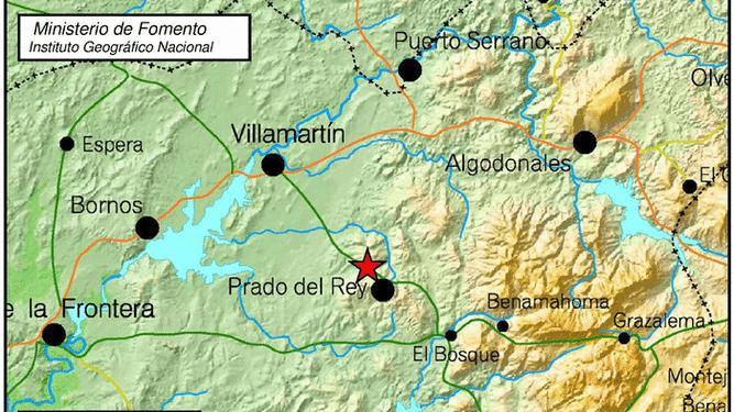 Terremoto registrado en Prado del Rey.
