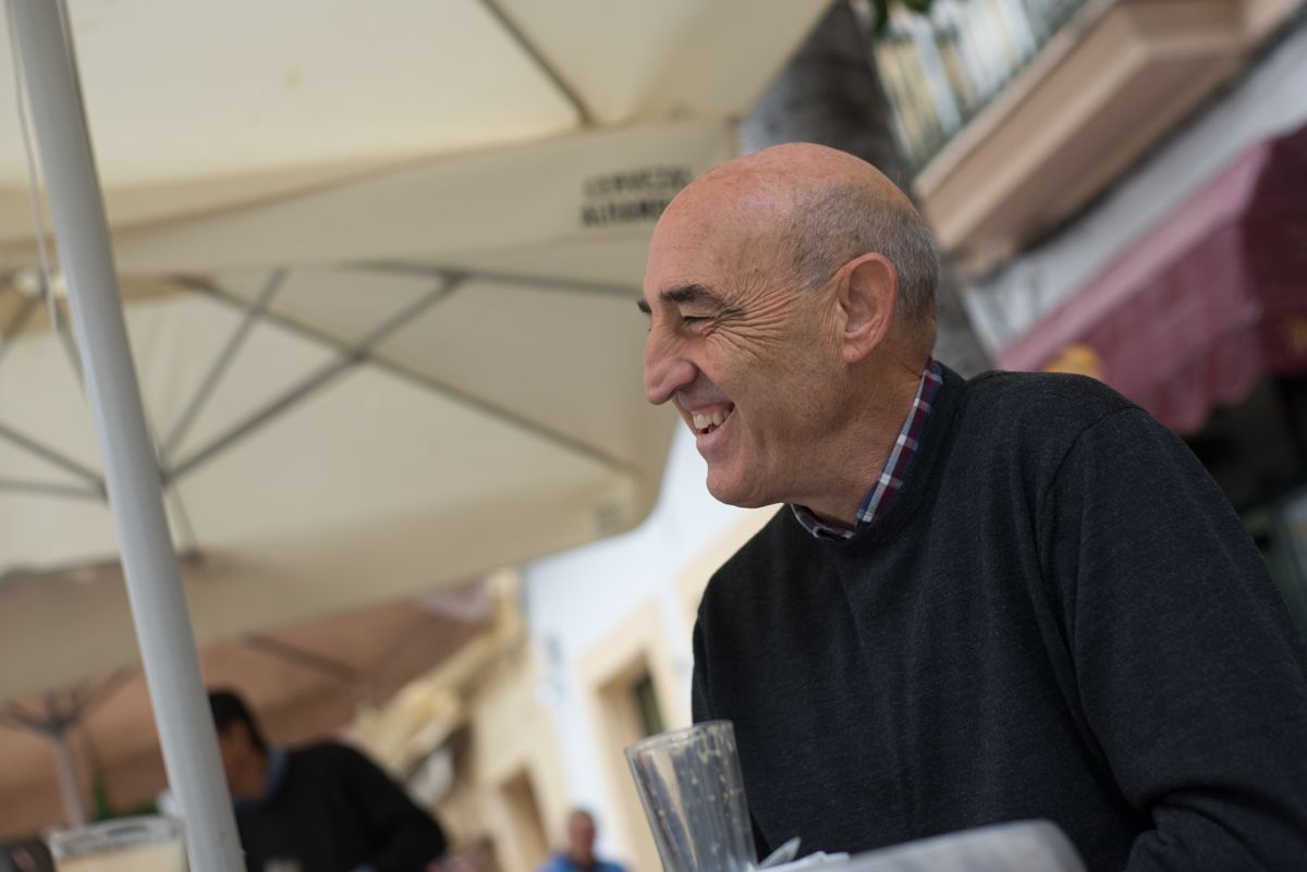 Agustín García-Lázaro, en un momento de la entrevista con lavozdelsur.es / FOTO: MANU GARCÍA