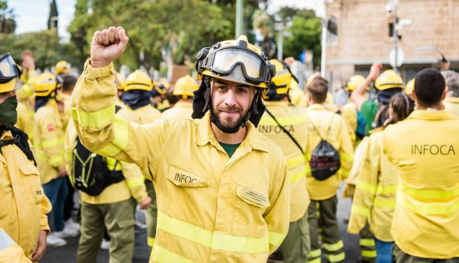 Juan Ramos es bombero forestal especialista y portavoz del Movimiento Infoca que lucha por los derechos laborales de los trabajadores del dispositivo.