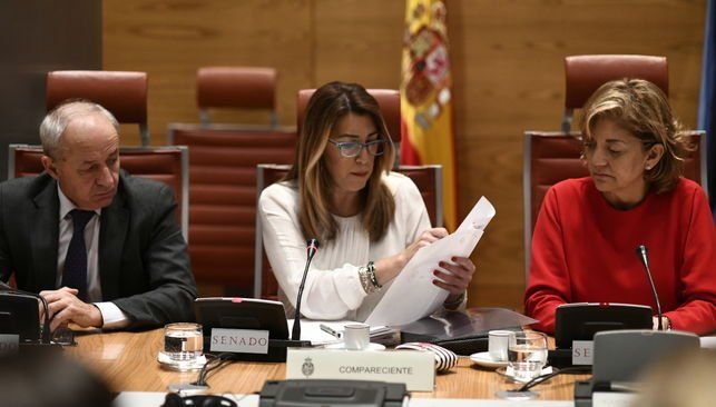 Susana Díaz, en el Senado, en una foto de eldiario.es