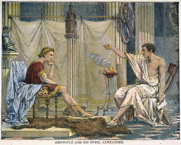 Alejandro y Aristóteles.